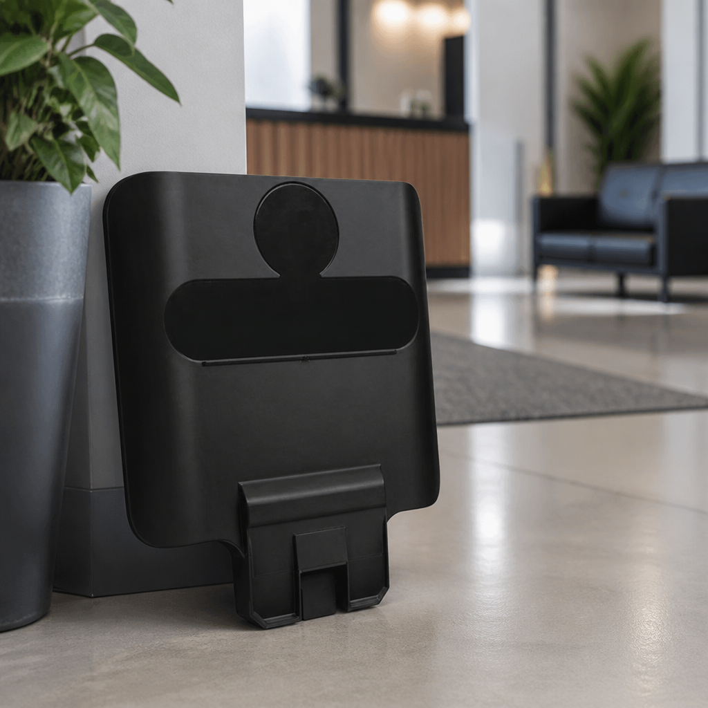 Commercial Recycling Station Billboard Black 44cm High