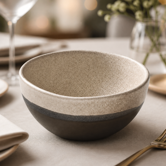 Commercial Spot On Black Bowls 110mm - 6 Pack Stoneware