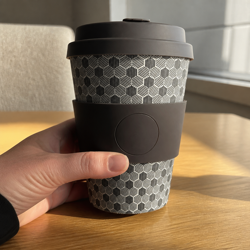 12oz eco-friendly reusable coffee cup travel mug