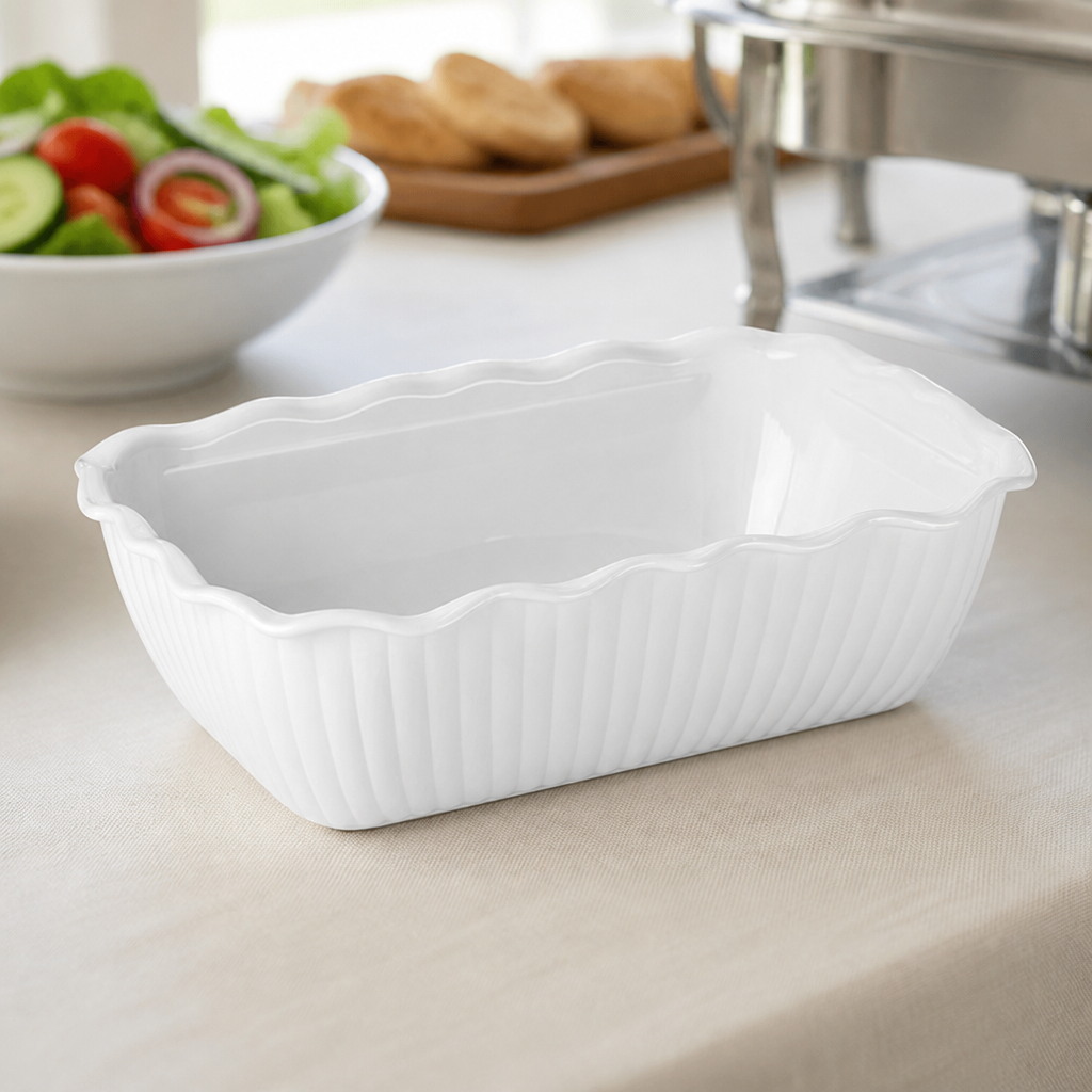 Medium 2L Commercial Salad Crock - Durable SAN Plastic