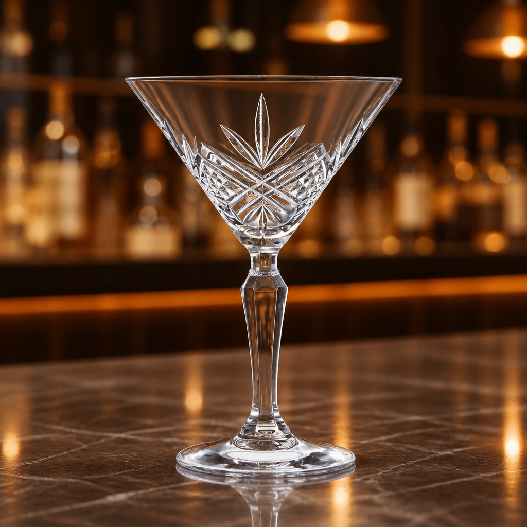 12 pack of 210ml vintage style commercial martini glasses