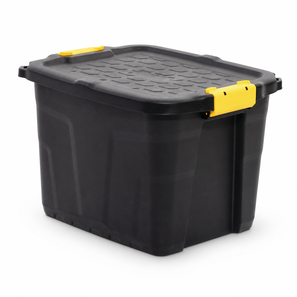 42L Heavy Duty Plastic Storage Box with Clip-Lock Lid