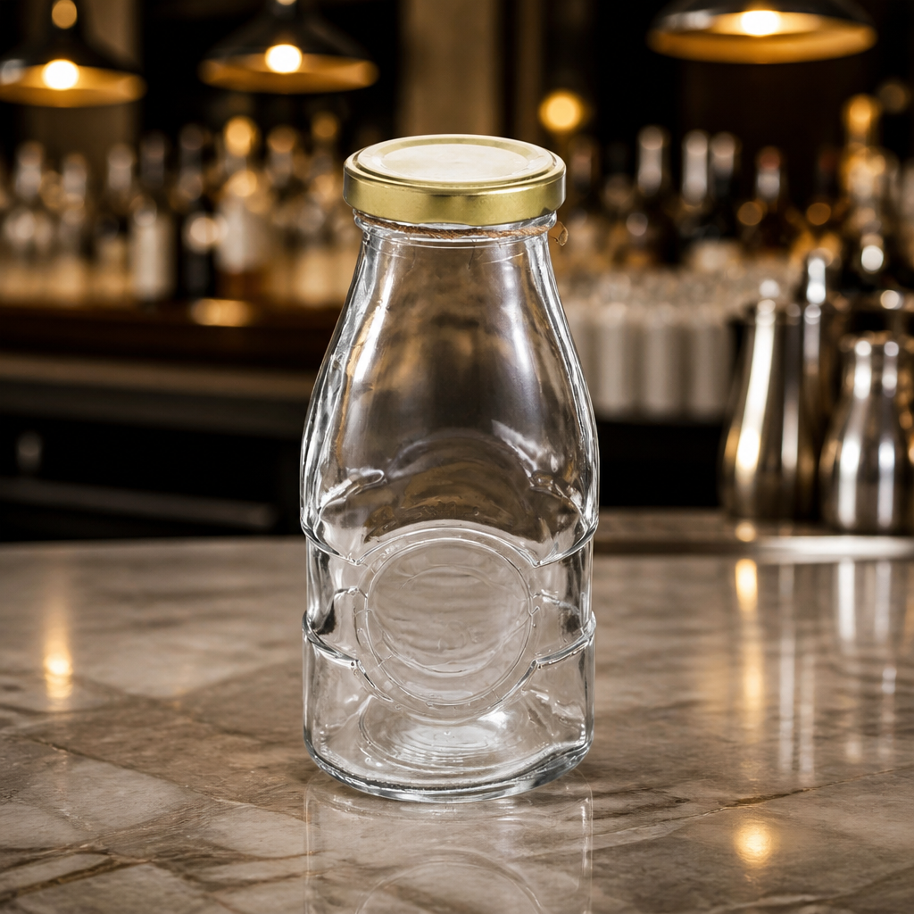 Commercial Glass Preserving Jar 189ml with Twist Top Lid