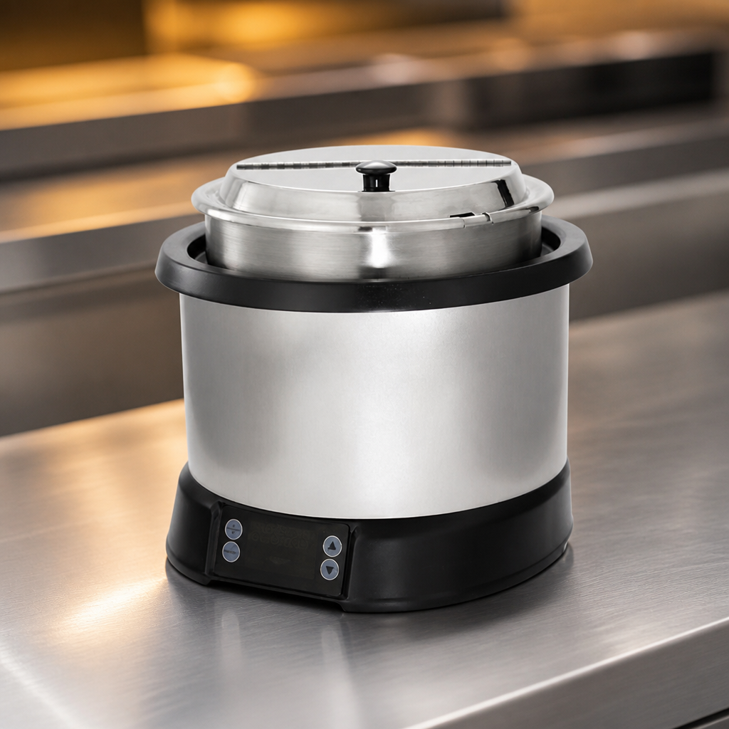 Commercial Induction Soup Kettle 8 Qt Heat and Hold Capacity