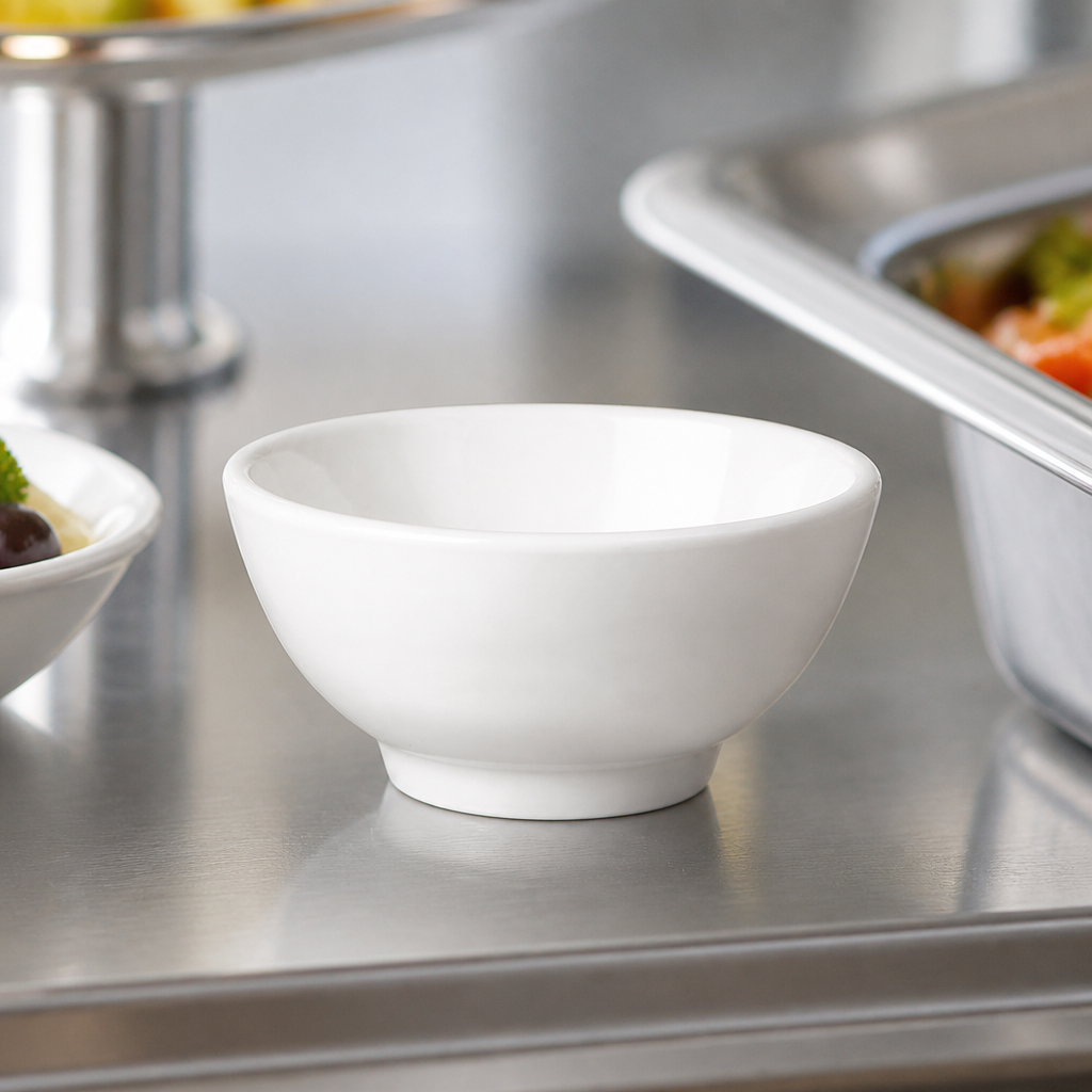 Commercial Melamine Round Mini Bowl 55mm 20ml Capacity