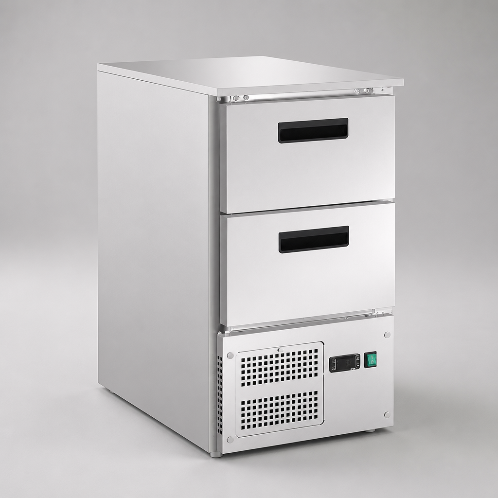Commercial Counter Fridge 65L with 2 GN Drawers