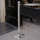 Commercial Stainless Steel Ball Top Barrier Post 950mm High