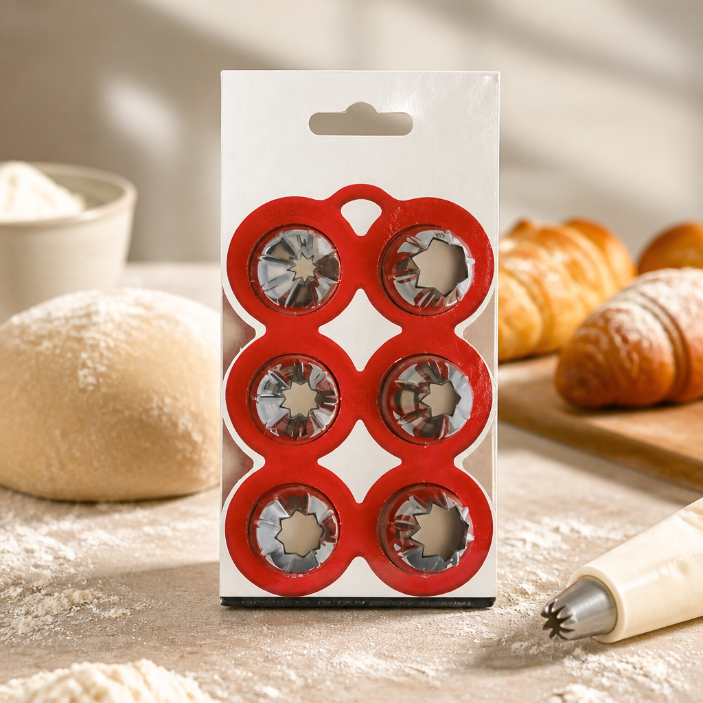 Commercial Piping Nozzles Set 6 Pack for Baking and Decorating