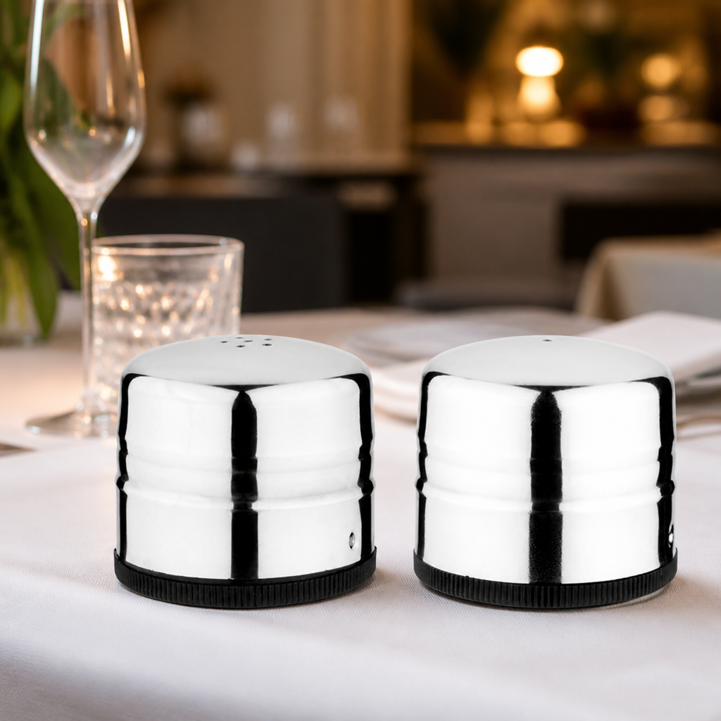 Commercial salt and pepper shaker set for table service