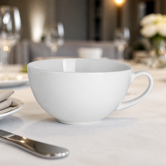 Commercial Porcelain Tea Cups 251ml - 36 Pack