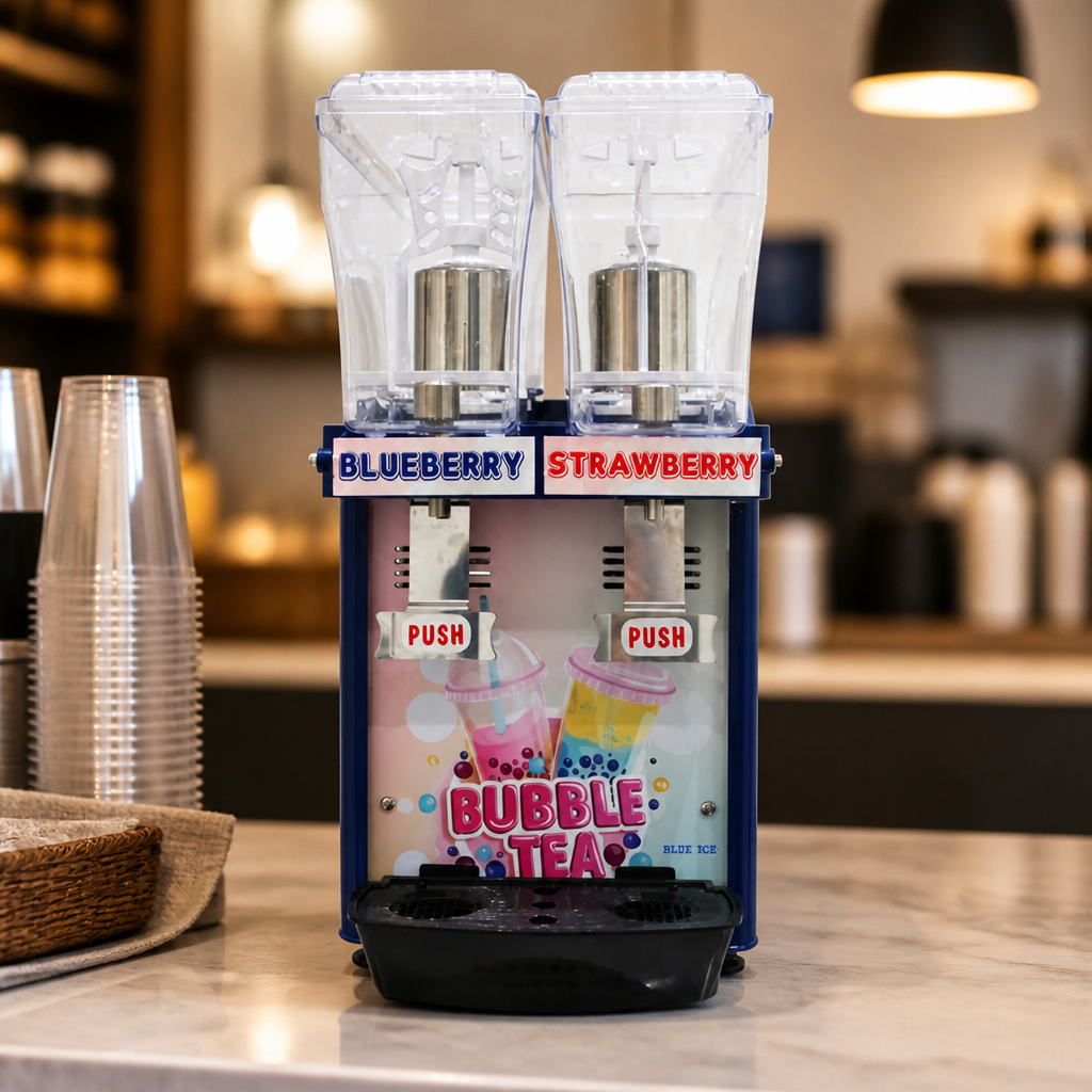 Commercial Bubble Tea Dispenser 2x 5Ltr Stainless Steel