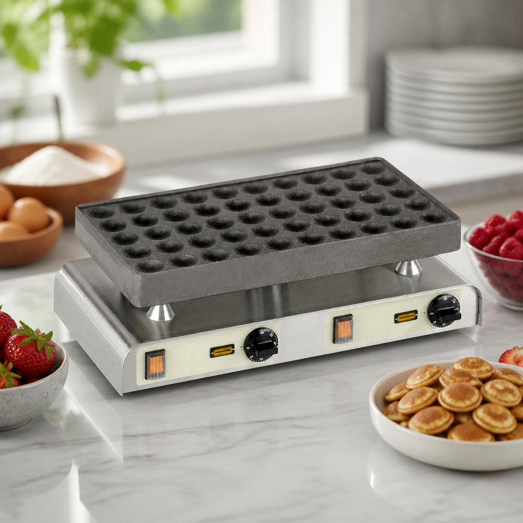Commercial Poffertjes Maker for 50 mini pancakes
