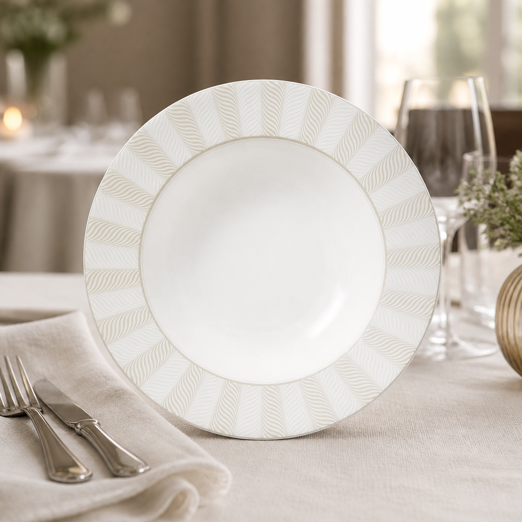 Commercial Large Rim Bowls 280mm for Upscale Dining 6 Pack