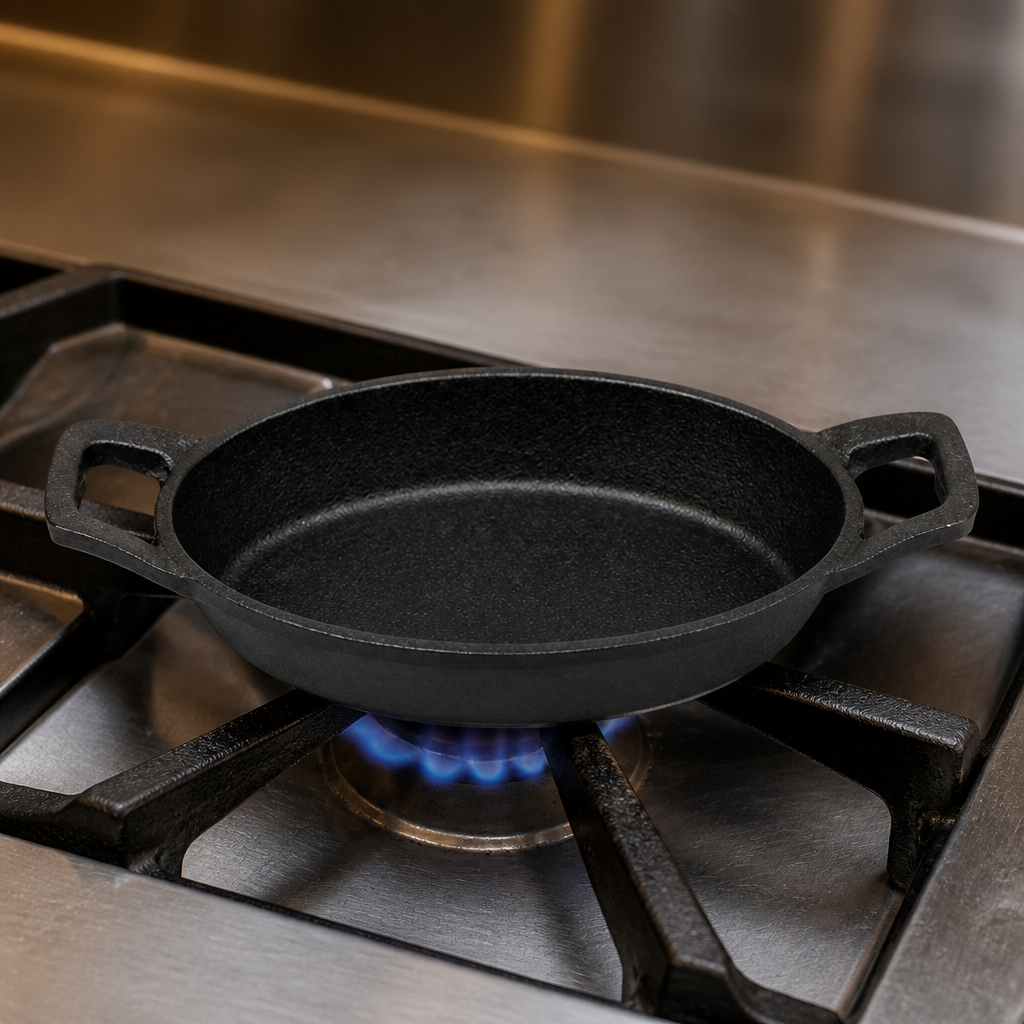 Cast Iron Oval Eared Dish 150mm for sizzler service