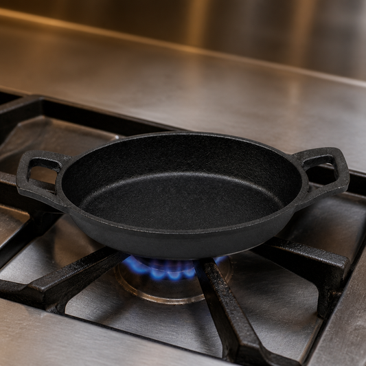 Cast Iron Oval Eared Dish 150mm for Commercial Sizzler Service