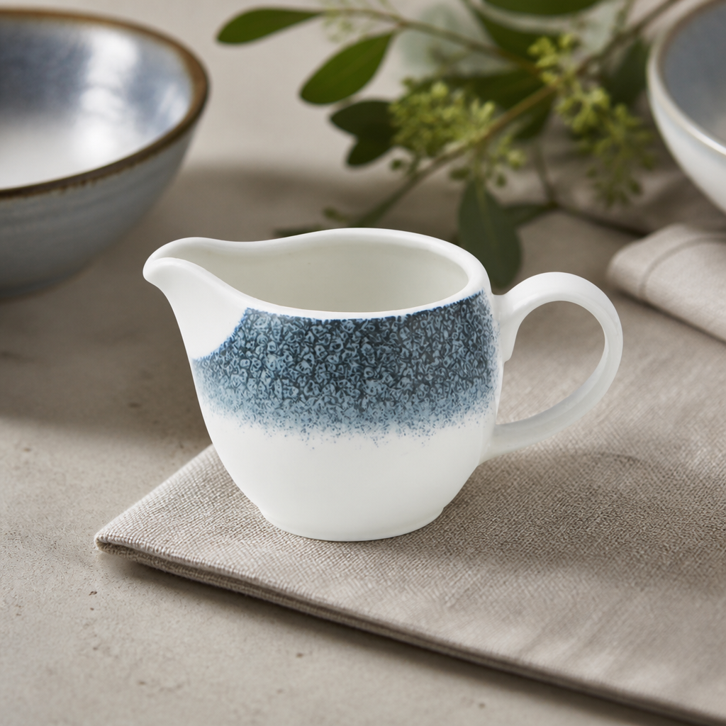 Topaz Blue 4oz Porcelain Jug 4 Pack