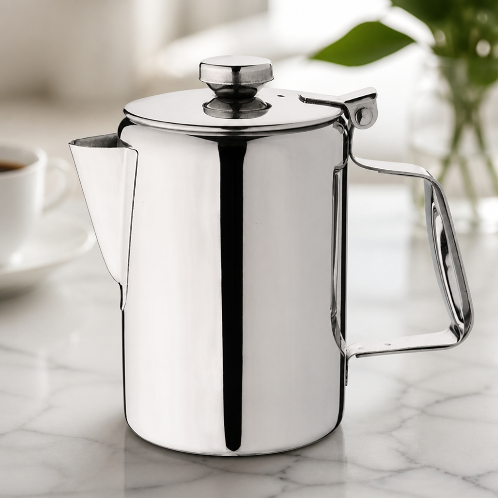 Commercial Stainless Steel Coffee Pot 570ml Dishwasher Safe