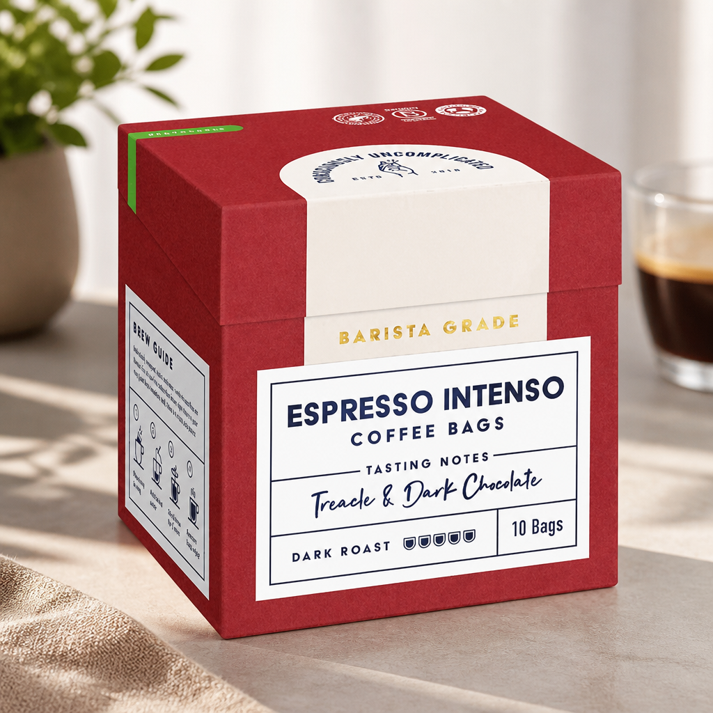 Commercial Espresso Coffee Bags 8g Pack of 10 Single Origin