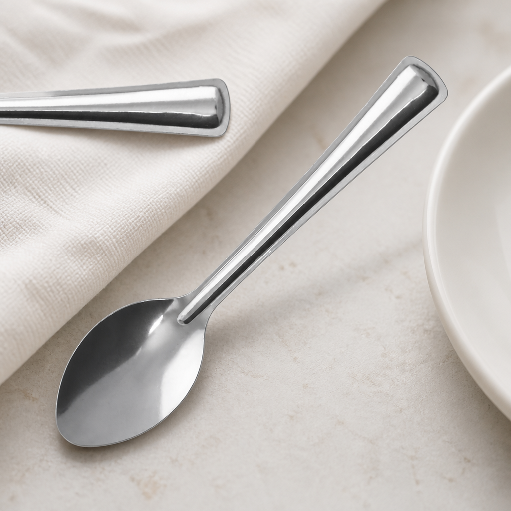 Commercial Teaspoons 120 Pack Stainless Steel Silver