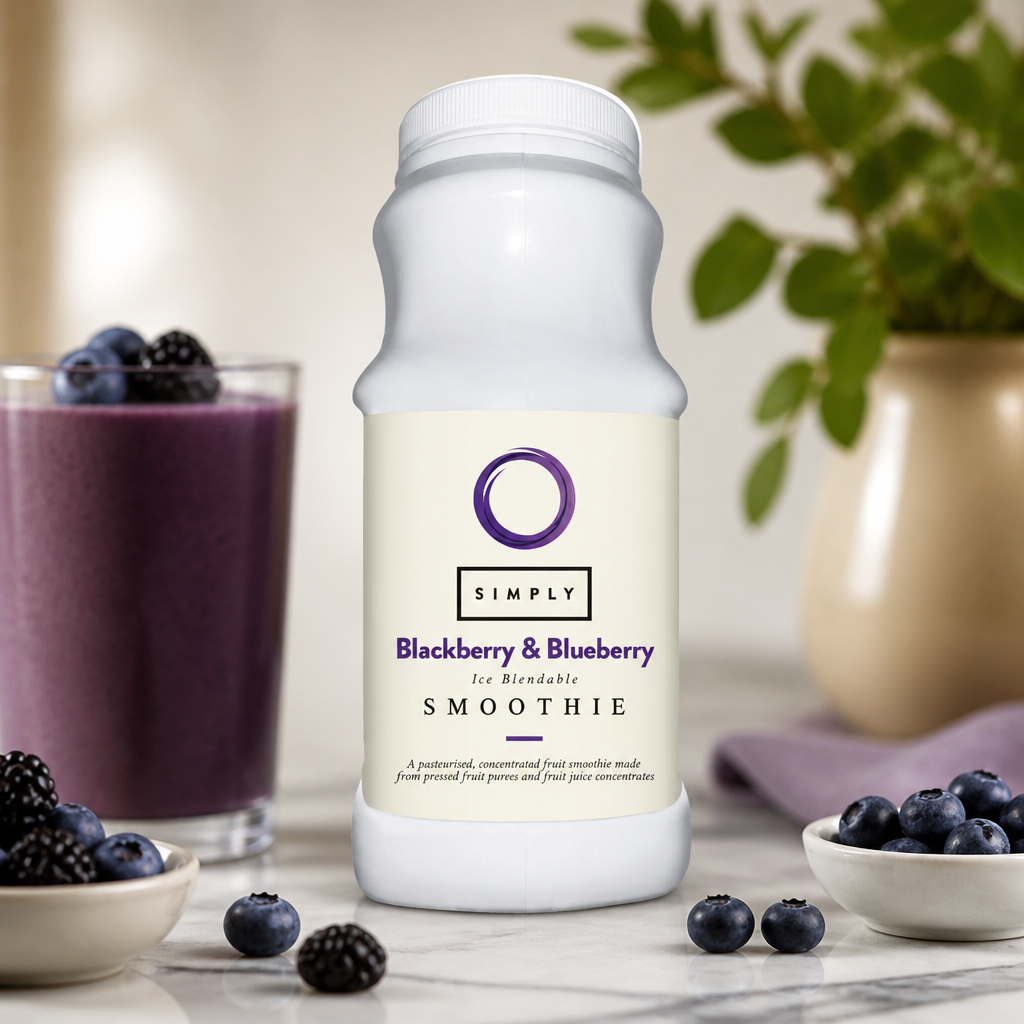 Commercial Smoothie Mix 1L - Blackberry & Blueberry Flavor