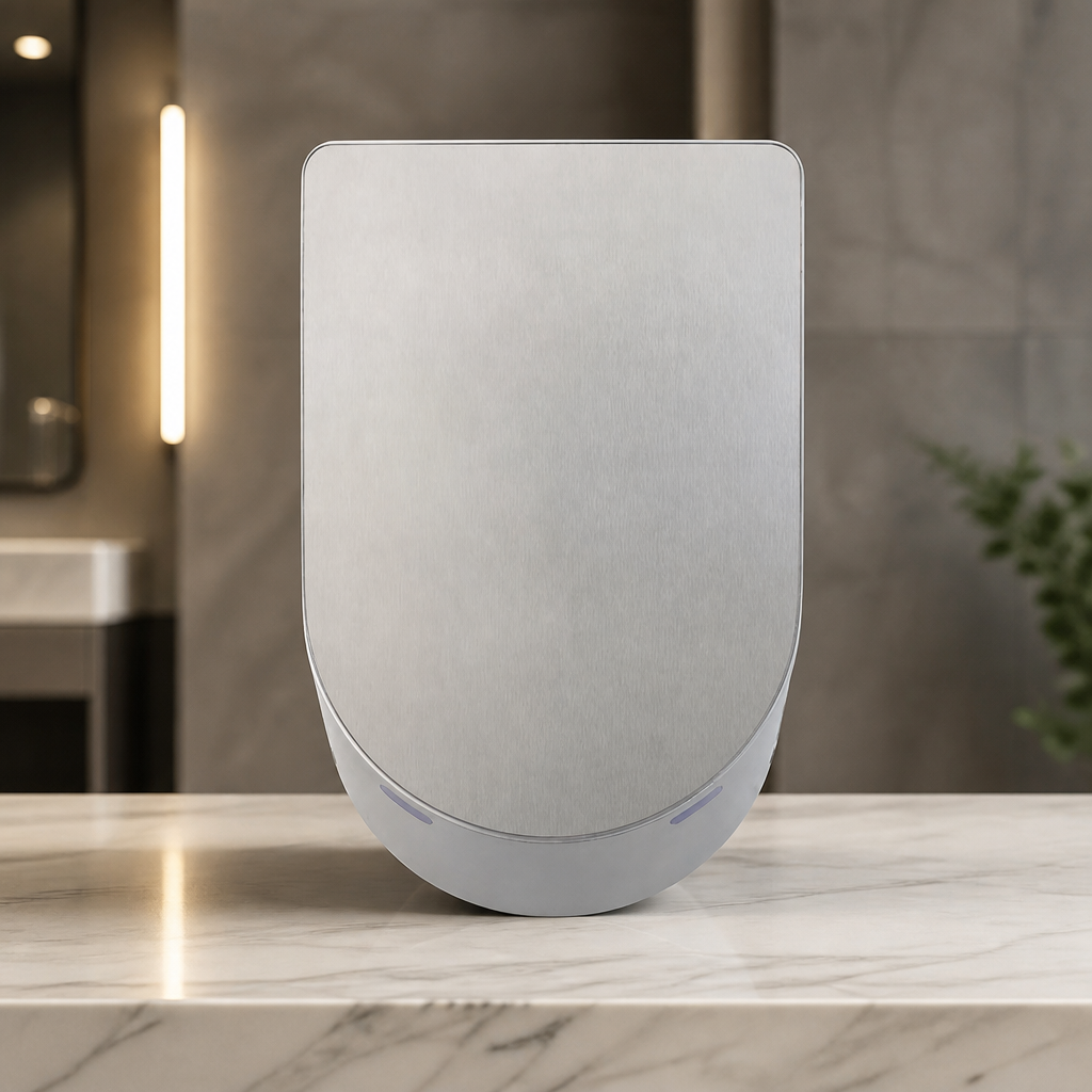 Commercial hand dryer with HEPA filter for high traffic areas