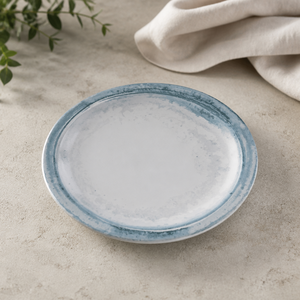 Limestone 229mm Finca Plates Semi-Matte Finish 12 Pack