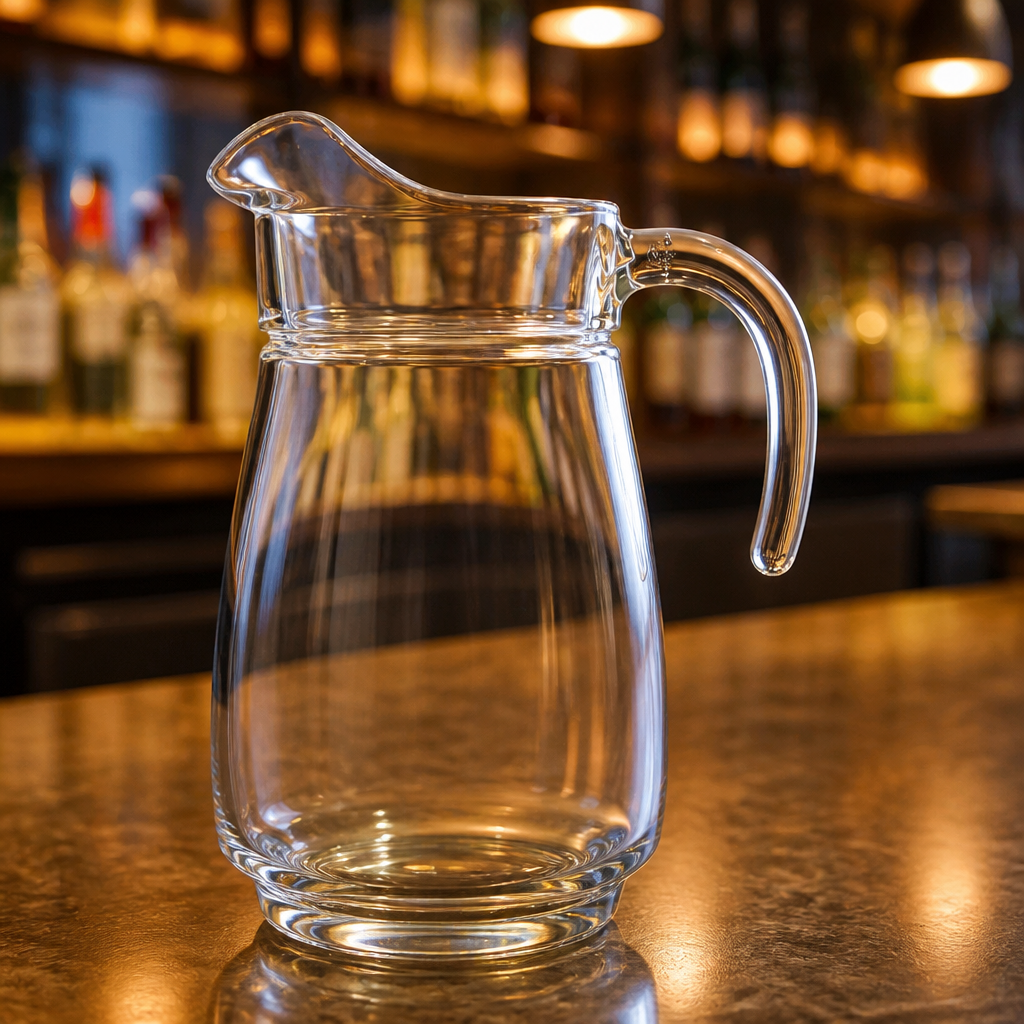 Pack of 6 Commercial Glass Jugs 2.3Ltr for catering services