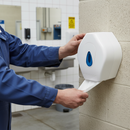 Premium Mini Jumbo Toilet Roll Dispenser for Efficient Washroom Use with Easy Loading Mechanism