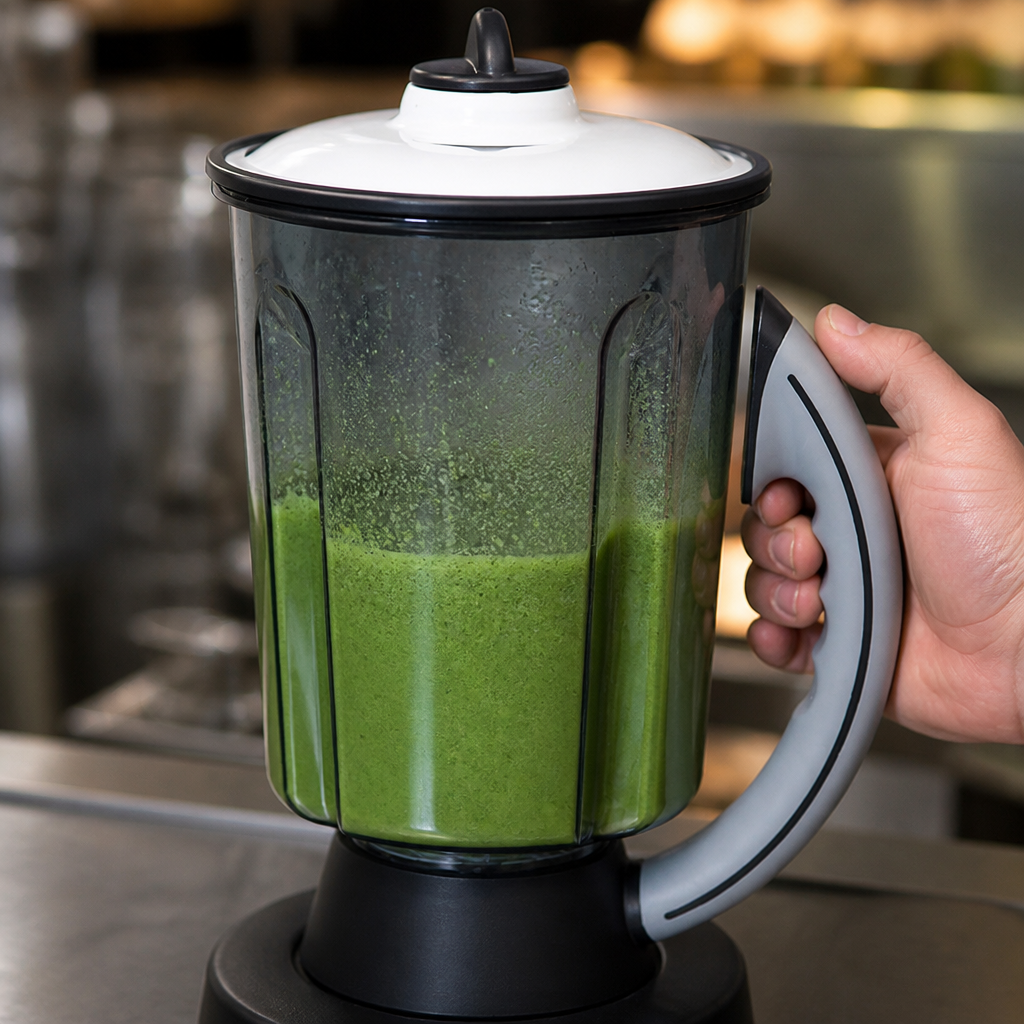 4Ltr Commercial Blender Bowl with Stainless Steel Blade and Lid