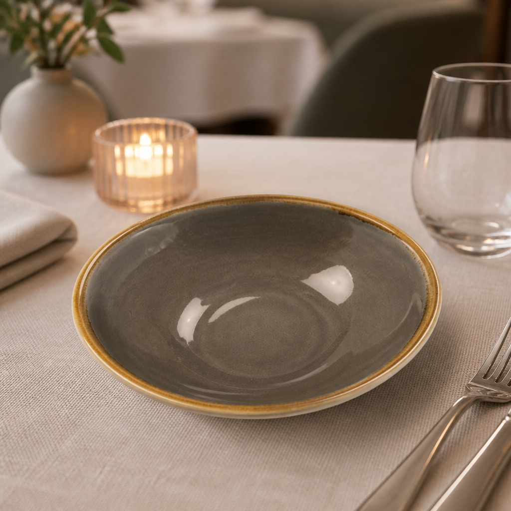 Commercial Soup Bowls 165mm Smoke Grey 425ml - 6 Pack