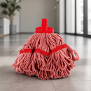 Mini Socket Mop Head Red for Commercial Cleaning Systems
