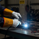 Premium Heavy Duty Soft Leather Tig Welders Gauntlets for Optimal Protection and Comfort