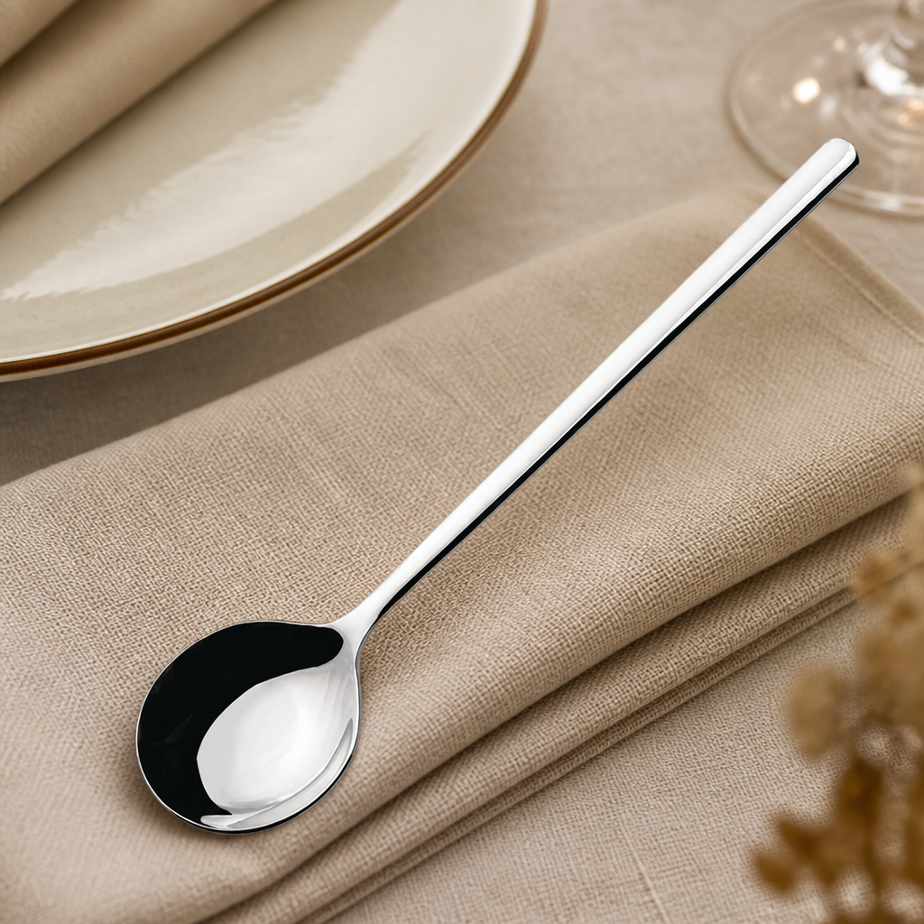 Pack of 6 Commercial Stainless Steel Table Spoons 215mm