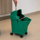 Commercial Mop Bucket and Wringer 9Ltr Green Cleaning System