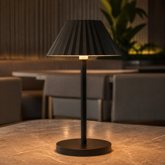 Cordless Table Lamp 230mm Rechargeable Black LED 6 Pack