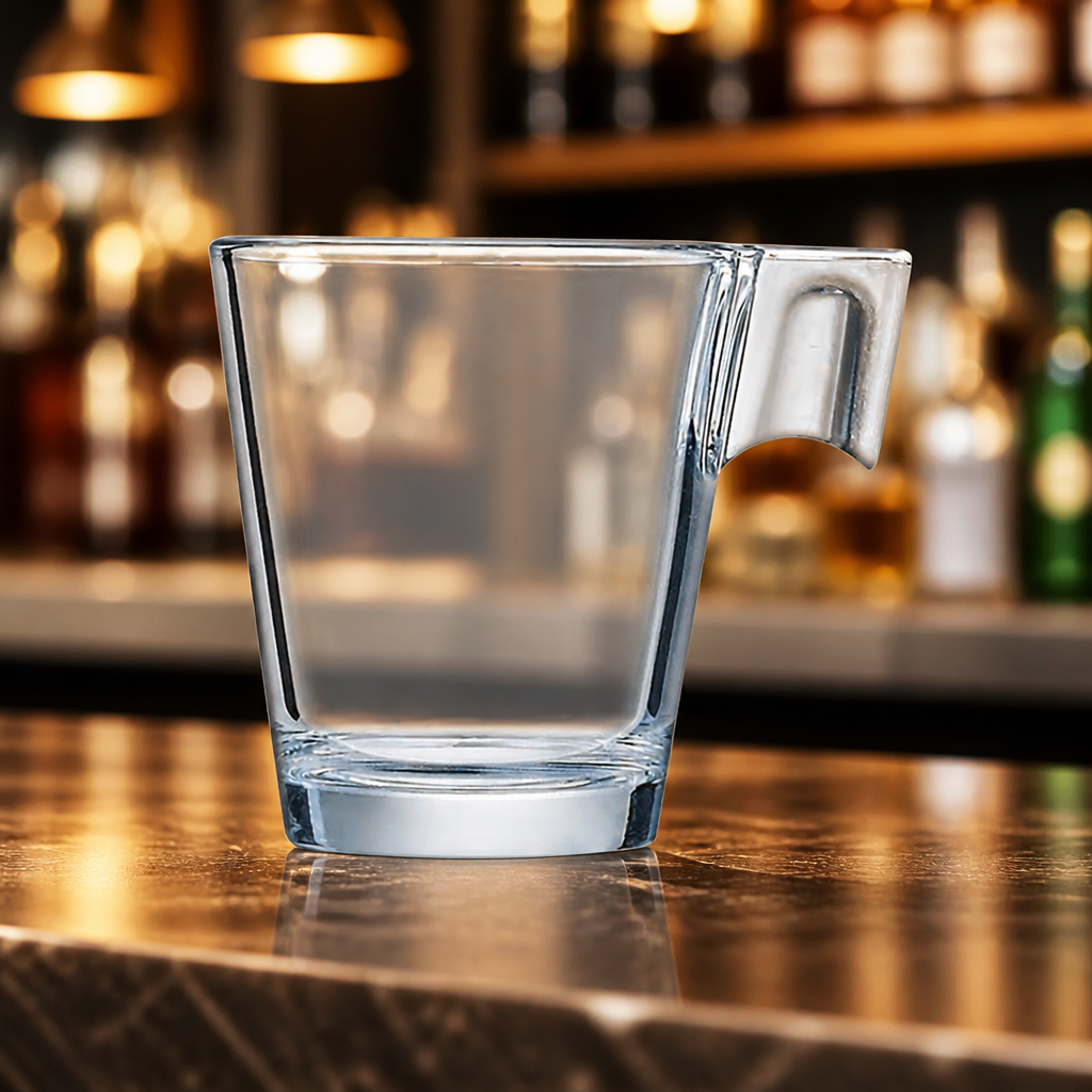 Commercial Latte Cups 80ml Clear Glass - 48 Pack