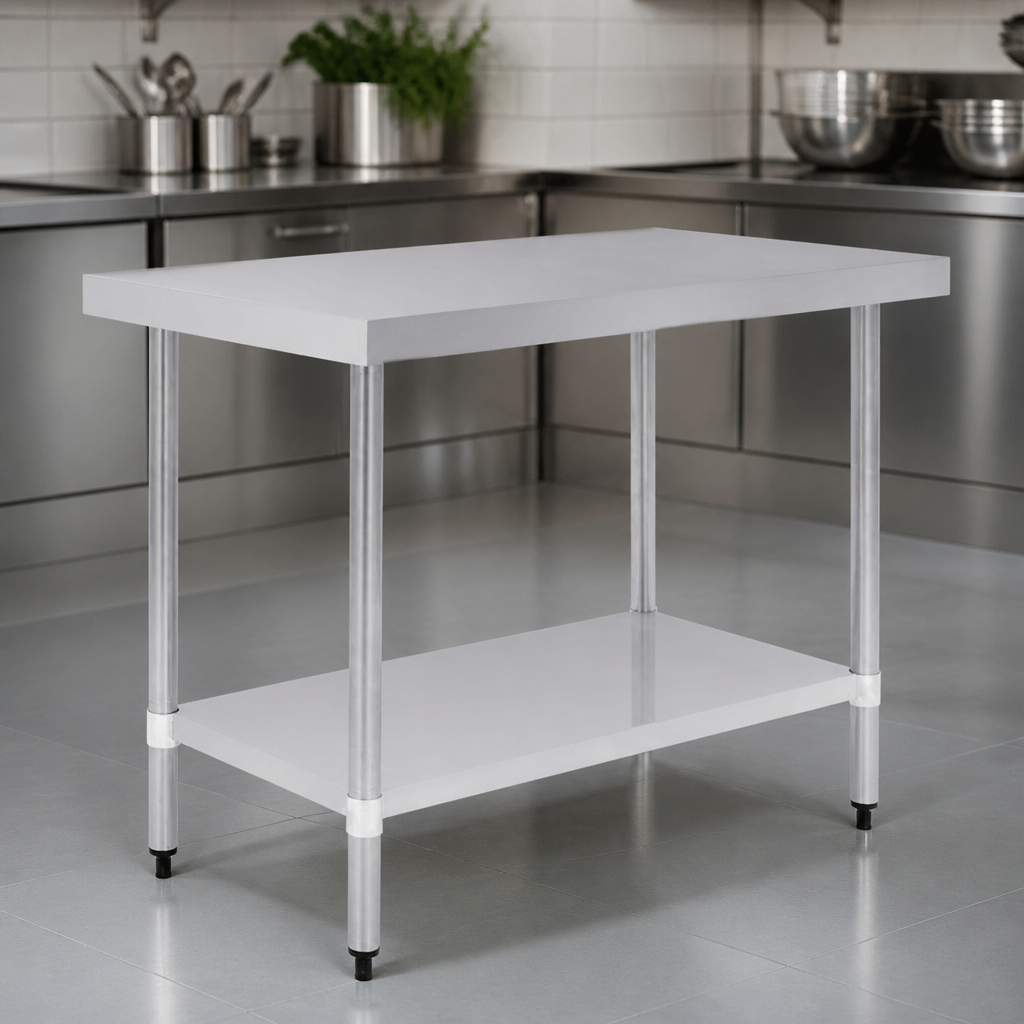 Commercial Stainless Steel Prep Table 1200mm Workbench