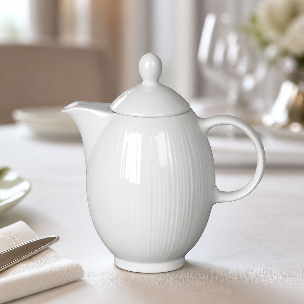 Commercial Coffee Pot 600ml with Medium Lid - 6 Pack