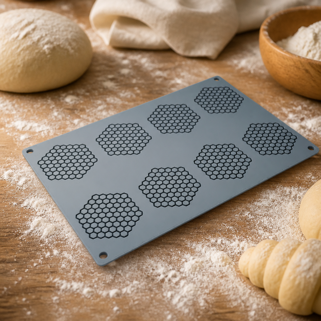 Commercial Silicone Honey Comb Mould 300x200mm for baking