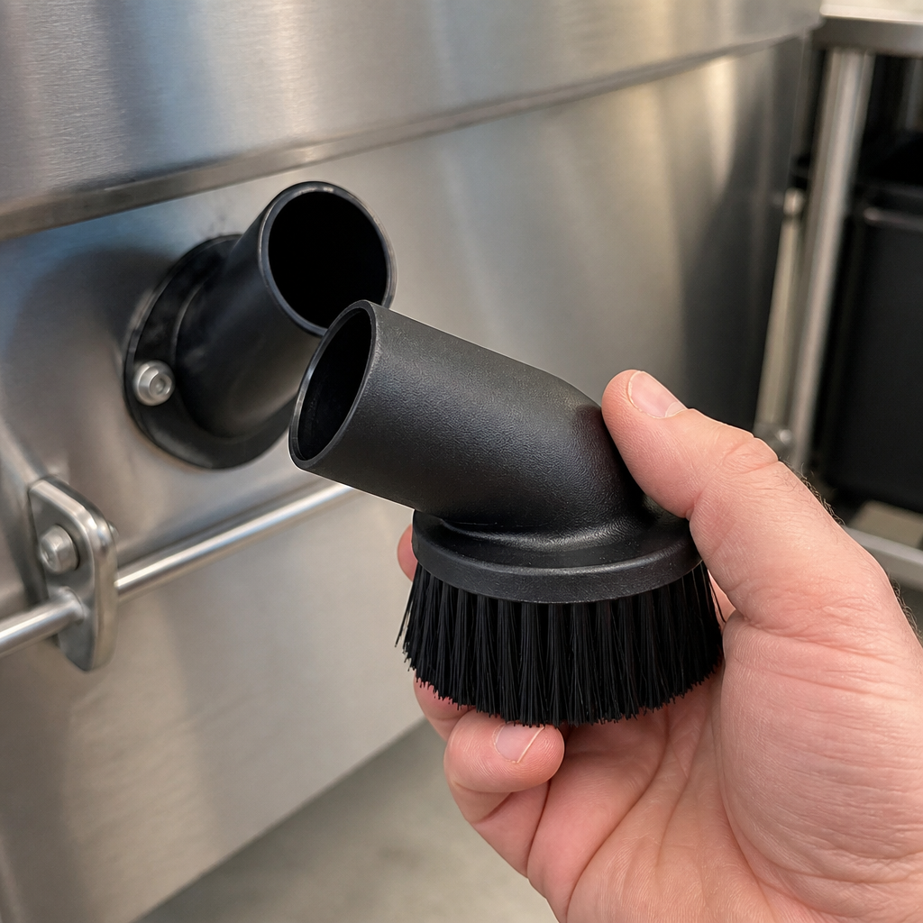 Commercial replacement dust brush for wet and dry vacuum cleaner