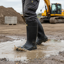Premium Waterproof Safety Wellington Boot with Steel Toe Cap and Midsole for Industrial and Farming Applications, Available in Sizes 7-12
