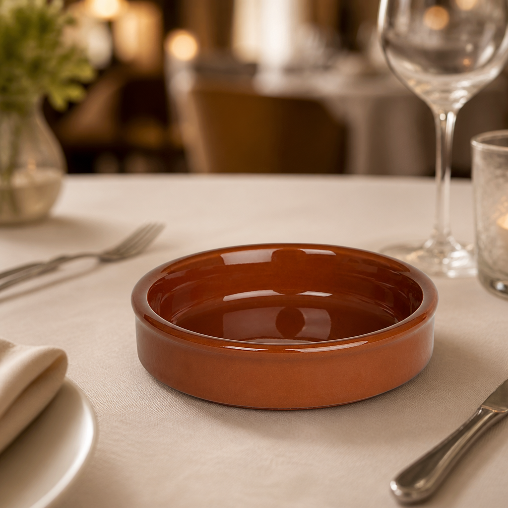 Set of 6 Commercial Terracotta Tapas Dishes 103mm