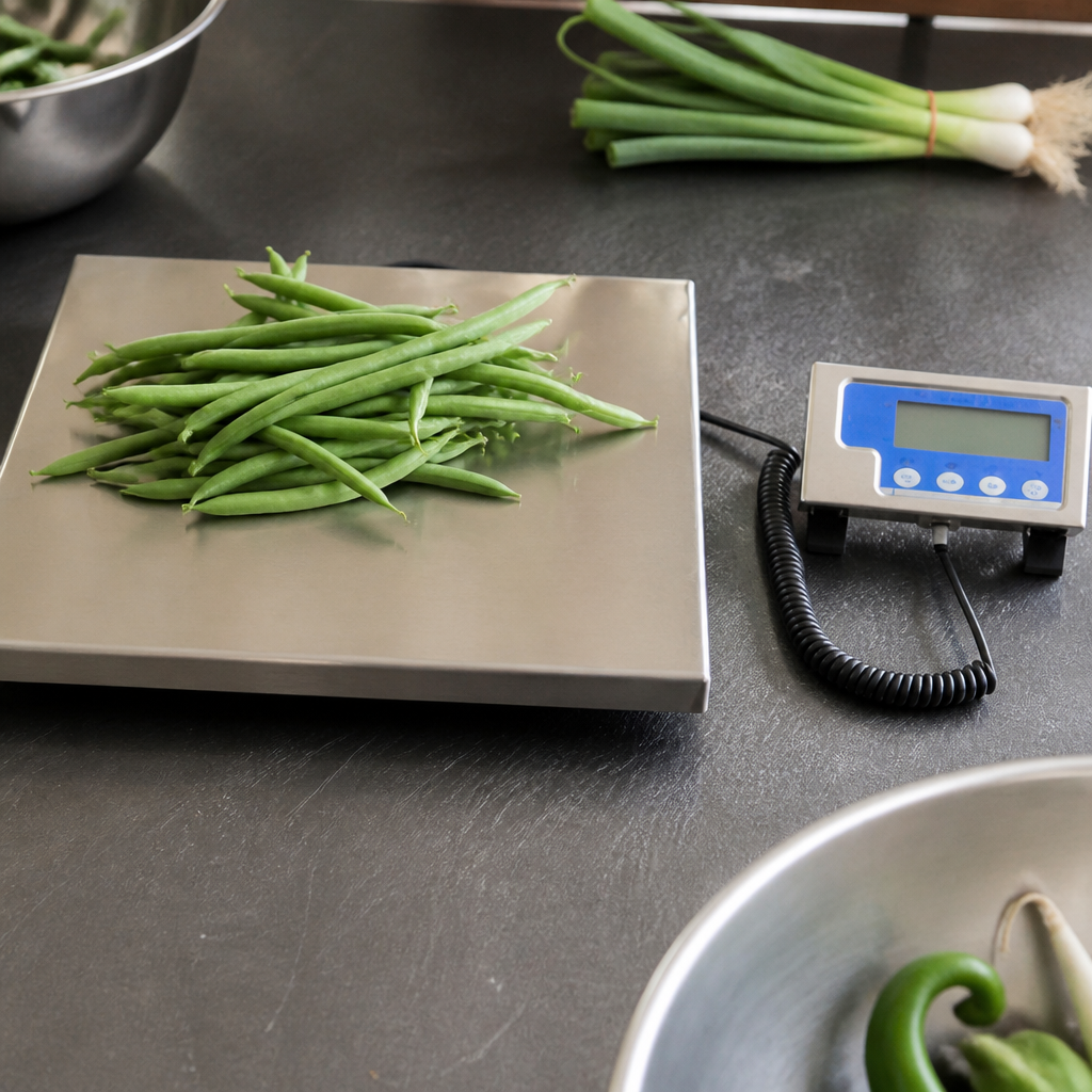 Commercial Bench Scales 60kg Low-Profile Stainless Steel