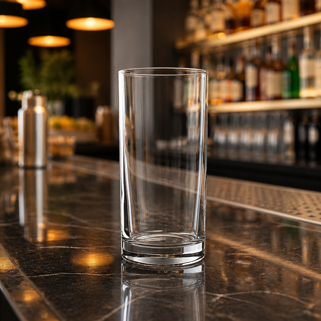 Commercial Nucleated Hi Ball Glasses 280ml Clear 48 Pack