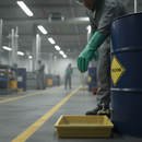 Premium Chemical Protection Gloves - Heavy Duty Resistance to Oils, Grease, and Liquids for Industrial Use