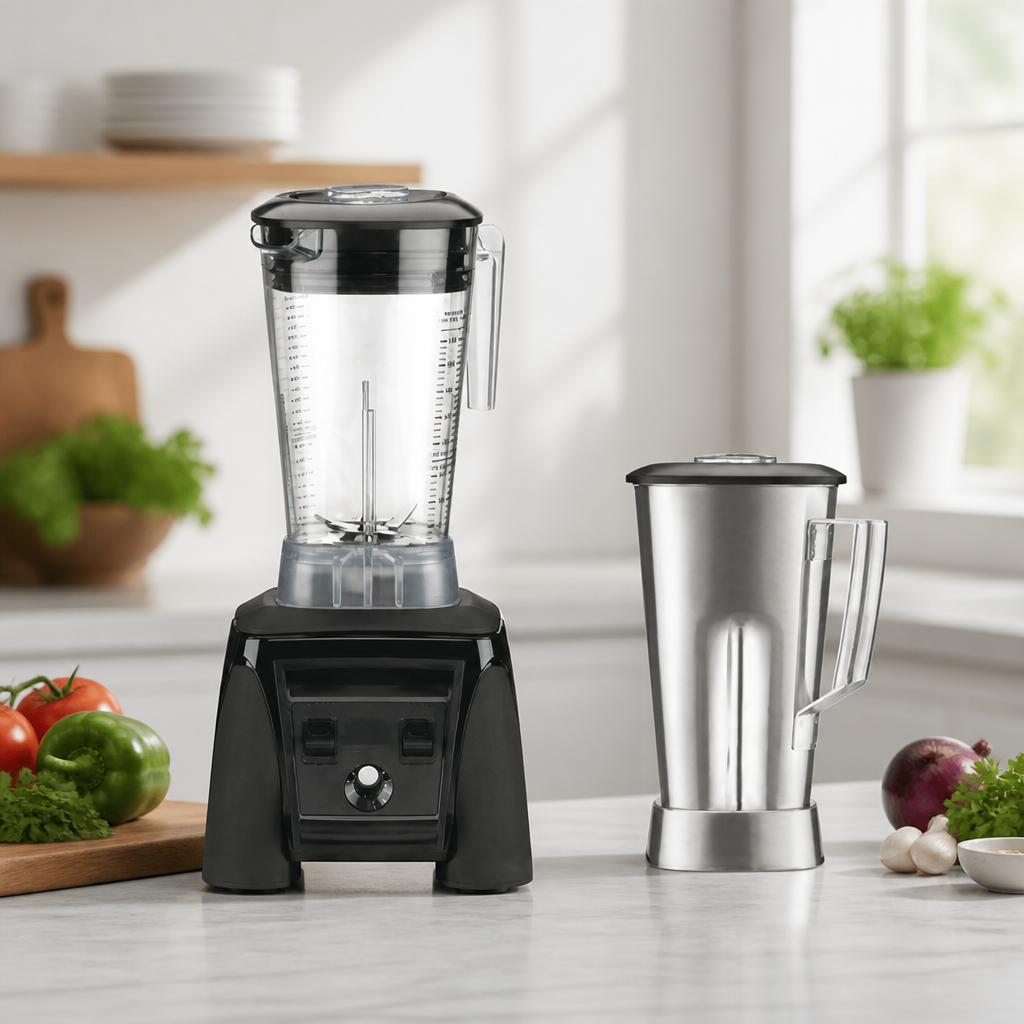 2Ltr Commercial Food Blender with Extra Stainless Steel Jug