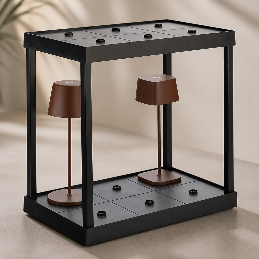 Charging Shelf for 6 Lamps - Commercial Electrical Supplies
