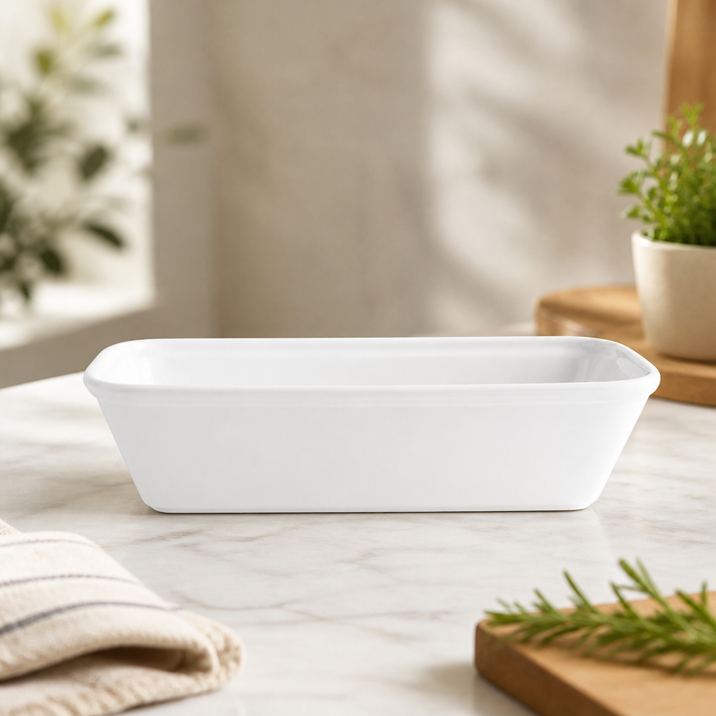 Commercial Rectangular Baking Dishes 120x250mm 1Ltr 4 Pack
