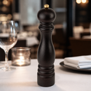 12 Inch Commercial Dark Wood Pepper Mill with Adjustable Grind