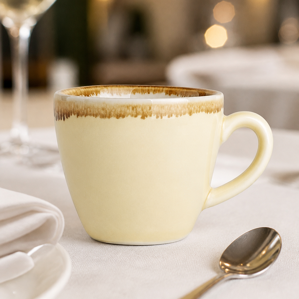 Commercial Espresso Cups 85ml Sandstone 6 Pack